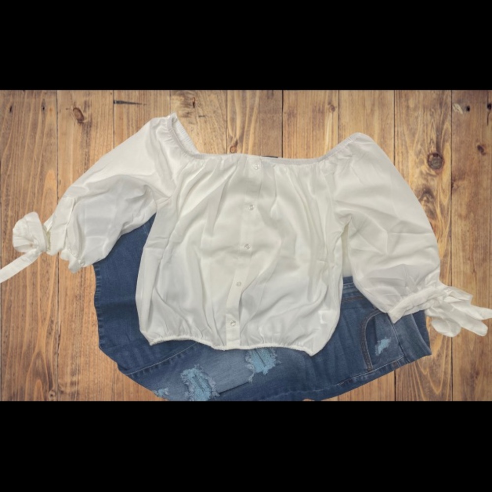 Sexy crop top-White